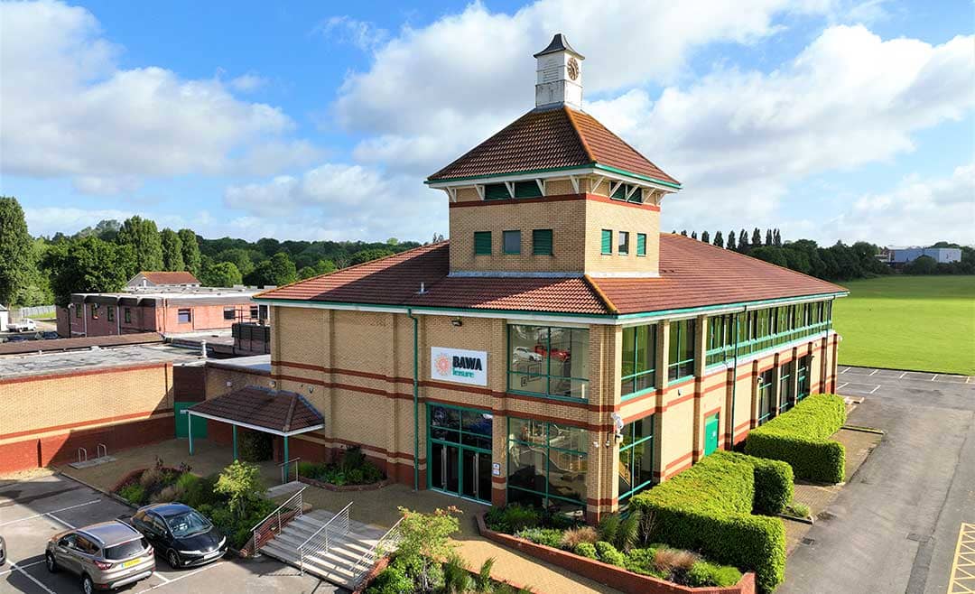 Bird view of the BAWA building