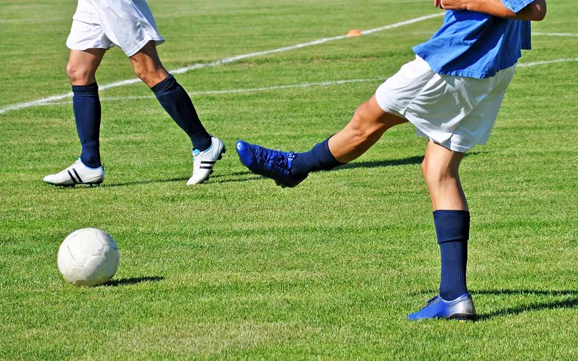 People playing football